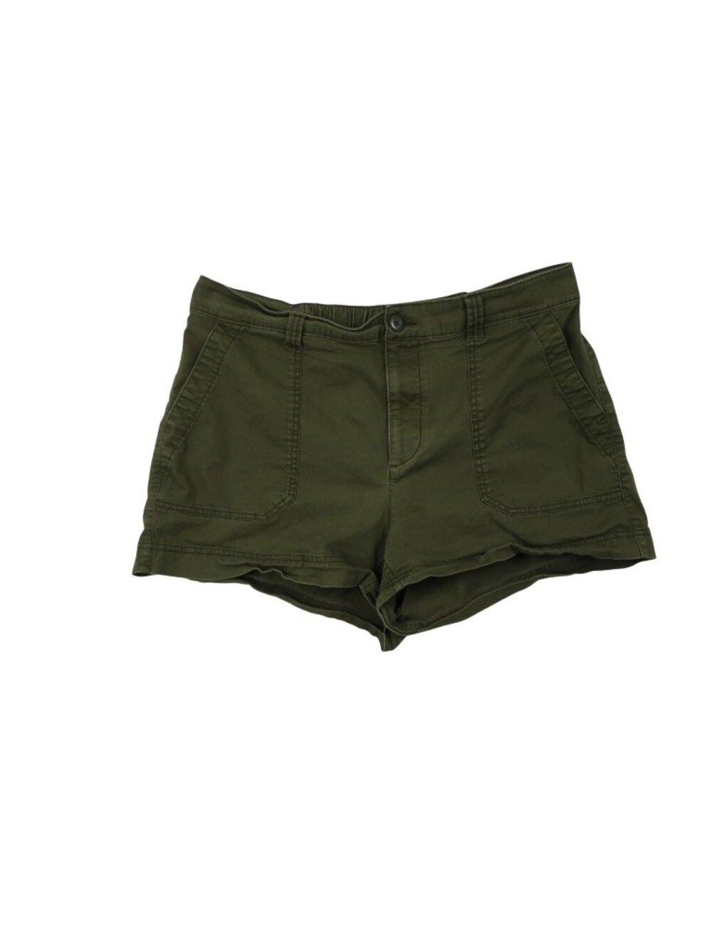 ✨3/$30 Old Navy L High-Rise Olive Green Chino Shorts Cotton